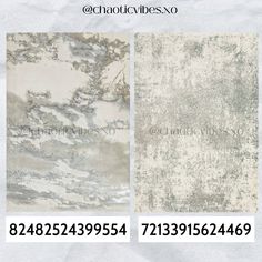 three different types of wallpapers with white and grey designs on the bottom, one is