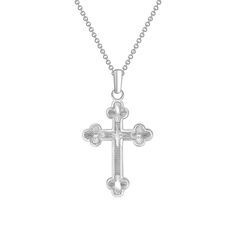 Elevate your style with our Solid Gold Diamond Cut Cross Pendant Necklace. This unisex piece adds a touch of shine to any outfit, making a statement of elegance and sophistication. The shiny cross pendant is a symbol of faith and makes a perfect gift for yourself or a loved one. SKU: TKM1950A 30mmx18mm 1.9Grams Luxury Formal Cross Pendant Necklace, Luxury Crucifix Cross Necklace For Formal Occasions, Elegant Sterling Silver Cross Pendant, White Gold Polished Cross Necklace, Elegant Sterling Silver Cross Jewelry And Charms, Elegant Sterling Silver Cross Charms And Jewelry, Elegant Rose Gold Sterling Silver Cross Necklace, Luxury White Gold Cross Necklace For Formal Occasions, Luxury Engraved Cross Pendant Necklaces