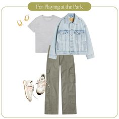 spring capsule wardrobe for moms White Sneakers Jeans Outfit, Sneakers Jeans Outfit, White Sneakers Jeans, Capsule Wardrobe For Moms, Casual White Sneakers, Trendy Mom Outfits, Olive Pants, Linen Joggers, Comfy Jumpsuits