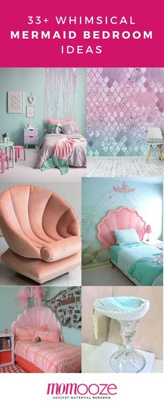 some pink and blue bedroom furniture in different styles, sizes and colors with text that reads 35