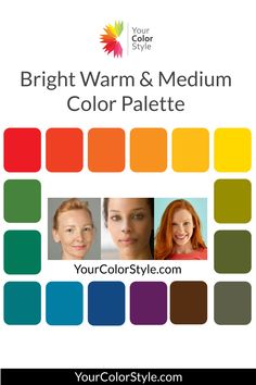 the bright warm and medium color palette for your color style is available in multiple colors