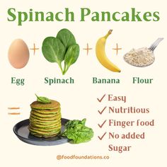 spinach pancakes are an easy way to start the day off right here's what you need