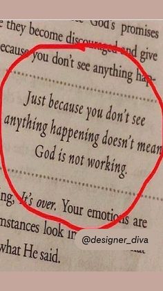 a piece of paper with a red marker on it that says just because you don't anything have anything happening