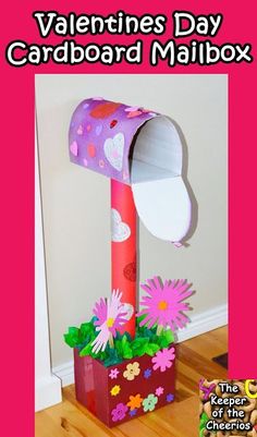 valentine's day card board mailbox craft