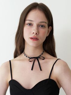 Composition : surgical steel, polyesterColor : blackCountry of Origin : Republic of Korea Adjustable Party Choker Chain Necklace, Chic Clavicle Chain Choker, Chic Adjustable Clavicle Chain Choker, Chic Adjustable Choker With Clavicle Chain, Trendy Adjustable Chain Choker Necklace, Chic Adjustable Chain Choker, Chic Adjustable Choker With Chain, Chic Adjustable Choker, Adjustable Minimalist Choker For Party