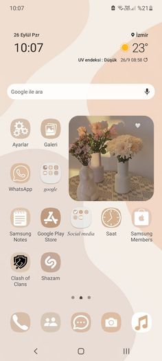 ℎ𝑜𝑚𝑒 𝑆𝑐𝑟𝑒𝑒𝑛 Phone Esthetic Ideas Android, Android Wallpaper Widgets, How To Make My Phone Aesthetic Android, Ideas For Home Screen Phone, Zflip3 Aesthetic Wallpaper, Themes For Android Phones, Themes For Mobile Phone Aesthetic, How To Make Widgets On Android, Theme For Android Phones