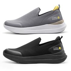 Trendy Fashion FitVille Men's Slip On Shoes Extra Wide Casual Comfort Walking Shoes Size 7-15, Mens Shoes Breathable Slip-on Functional Walking Shoes, Black Breathable Slip-ons For Sports, Functional Slip-on Sneakers With Slip-resistant Sole, Breathable Black Slip-ons For Sports, Functional Slip-on Walking Shoes With Slip-resistant Sole, Comfortable Slip-resistant Slip-on Sneakers For Running, Functional Slip-on Slip-resistant Walking Shoes, Slip-on Slip-resistant Running Sneakers, Slip-on Tpr Walking Shoes For Jogging