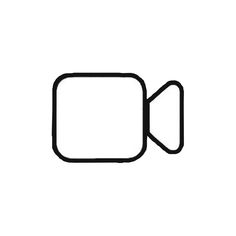 a black and white line drawing of a square with an arrow in the center on a white background