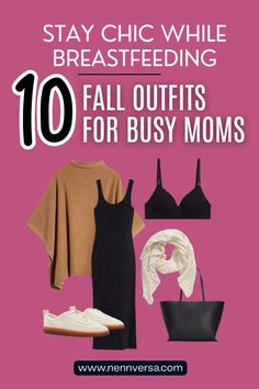 This blog post features 10 stylish and practical fall outfits designed for busy, breastfeeding moms. From cozy layers to nursing-friendly tops, these looks combine comfort and functionality to make breastfeeding on the go easier while keeping you effortlessly chic this season. Nursing Clothes Breastfeeding, Nursing Friendly Tops, Friendly Outfits, Chose Outfit, Perfect Fall Outfit