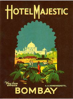 an advertisement for the hotel majestic in new york, usa is shown on a black background