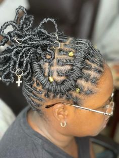 Short Dreads, Short Locs, Short Locs Hairstyles, Mom Ideas, Dreads Styles, Loc Journey, Locs Hairstyles, Locs, Braided Hairstyles