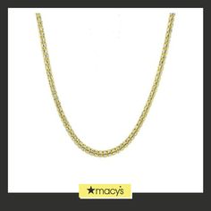 in stock Luxury Yellow Gold Curb Chain Necklace, Luxury Link Chain Necklace With Wheat Chain Detail, Luxury Link Chain Necklace With Wheat Chain, Luxury Wheat Chain Link Necklace, Macy's Oval Gold Jewelry, Luxury 14k Gold Tarnish-resistant Chain Necklace, Luxury Gold Plated Box Chain Necklace, Luxury Wheat Chain Necklace As Gift, Luxury Wheat Chain Necklace For Gift