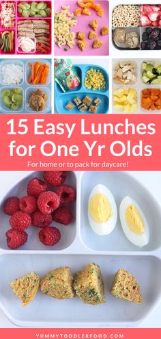 the top ten easy lunches for one year olds