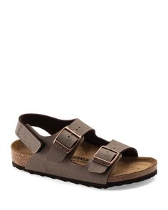 Birkenstock Kids' Unisex Milano Mocha Bb Sandals - Toddler Baby Birkenstocks, Kids Birkenstock, Birkenstock Sandals, Summer 2023, Baby Fever, Summer Shoes, Mocha, Birkenstock