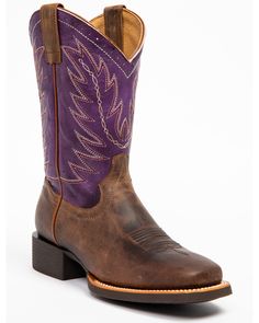 Shyanne Women's Purple Burnish Western Boots - Square Toe, Brown Women's Cowboy Boots Cavender's, Womens Cowgirl Boots Cavender's, Women Cowboy Boots Cavender's, Womens Purple Cowboy Boots, Purple Cowgirl Boots Wedding, Purple Quince Boots, Emo Cowboy, Purple Cowboy Boots, Western Boots Street Style