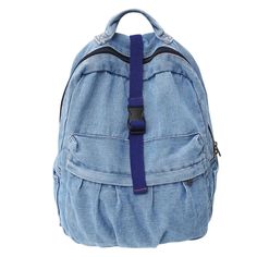 UAKISS - New Casual Denim Blue Women Backpack Vintage Large Capacity Student Backpack Female College School Bags Boy Girl Travel Book Bag