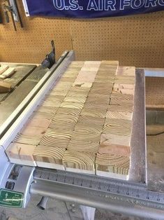 a machine that has some wood on it