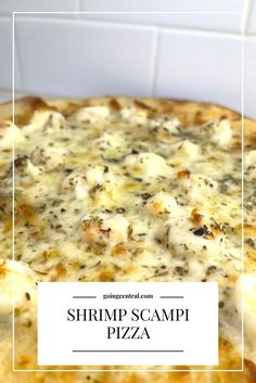 Shrimp Scampi Pizza near Philadelphia Pizza Dinner Ideas, Shrimp Scampi Pizza, Scampi Pizza, Seafood Pizza Recipes, Shrimp Pizza, Seafood Pizza, Big Pizza, Pizza Ideas, Pizza Dinner