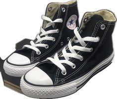 Cute Black Shoes Aesthetic, Y2k Converse, Black Hightop Converse, Converse Hightops, All Black Converse, The Slim Shady, All Star Black, Converse Aesthetic, Black Chuck Taylors