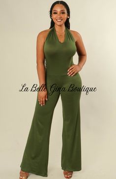 Introducing Elina, the ultimate combination of style and comfort. This Halter Neck Loose leg Jumpsuit is perfect for those who want to make a statement while staying effortlessly chic. Elevate your wardrobe with Elina today! Unisex Outfits, Jean Romper, Lingerie For Men, Long Jeans, Long Jumpsuits, Jean Top, Short Rompers, Fashion Set, Halter Neck