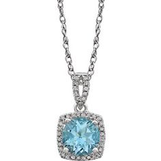 Aquamarine and Diamond Necklace Item #652048 Lds Jewelry, Enchanted Jewelry, Pantone Colors, Aquamarine Earrings, White Sky