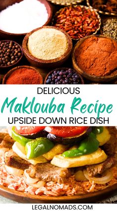 Delicious Maklouba Recipe, Upside Down Rice Dish Culinary Travel, Easy Food To Make, Chicken And Vegetables, Local Food