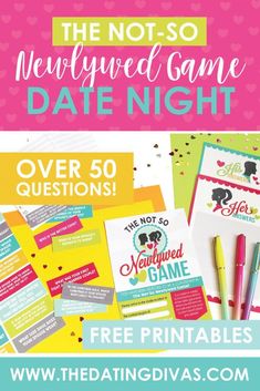 the not so newlywed game date night is here and it's free printables