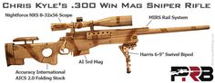 Chris Kyle Rifle 300 Winchester Magnum, 300 Win Mag, Pew Pew, Bang Bang, Tactical Gear, Archery, Long Distance