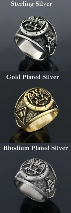 "❥ All of our cargoes are sent by express shipment. Cargoes can be delivered to Europe within 1-2 days after product preparation, to USA and Canada within 2-4 days, to Australia, Asian- Othe American countries and other regions within 3-5 days. Silver Masonic Degree Ring, Customized Masonic Ring, Personalized Masonic Ring, 925 Sterling Silver Masonry Ring, Degree Masonic Ring ☞ ☞ ☞ ITEM DESCRIPTION ☜ ☜ ☜ * Material : 925 Sterling Silver (stamped) * Weight : Around 14 GR * Ring Face Size : 18x16 Antique Silver Signet Ring In Brass, Silver Brass Open Signet Ring, Adjustable Silver Signet Ring In Brass, Adjustable Silver Brass Signet Ring, Silver Engraved Open Ring In Brass, Silver Engraved Brass Ring In Open Style, Symbolic Polished Brass Ring, Silver Brass Rings For Anniversary, Custom Silver Rings For Collectors