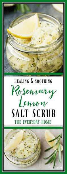 the recipe for rosemary lemon salt scrub