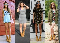 Timberland boots look Timberland Boots Outfit Summer, Outfits Con Botas Timberland, Timberland Boots Women Outfit, Shorts Jeans Branco, Summer Boots Outfit, Timberland Boots Outfit Mens, Boots Look, Timberland Boots Outfit, Timberland Outfits