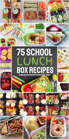 the lunch box is full of different types of food