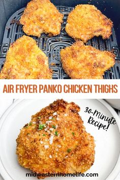 air fryer panko chicken thighs are the best way to cook them in an air fryer