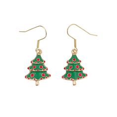 Cheap Christmas Trees, Christmas Tree Charm, Christmas Decorations Cheap, Holiday Earrings, Cute Christmas Tree, Cheap Christmas, Christmas Tree Earrings, Stocking Gifts, Earrings Christmas