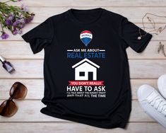 "Elevate your real estate game with our exclusive collection of RE/MAX branded t-shirts. Designed for discerning realtors like you, these shirts blend comfort and style seamlessly, allowing you to showcase your professionalism while on the go. Crafted with premium materials and featuring the iconic RE/MAX logo, our t-shirts are more than just apparel--they're a statement of your commitment to excellence in the industry. Make a lasting impression with every showing and networking event, wearing t Max Logo, Funny Real Estate, Real Estate Shirts, Definition Shirt, Real Estate Gifts, Exp Realty, Realtor Gifts, Networking Event, Keller Williams