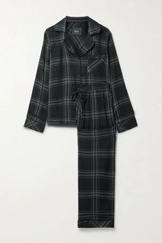 Dark Academia Pajamas, Mens Flannel Pajamas, Pajamas Aesthetic, Night Pajama, Black Pajamas, Comfy Sets, Winter Plaid, Flannel Pajama Sets, Plain Outfits