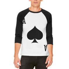 Ace Of Spades Costume, Paint The Roses Red, Ace Of Spades Card, Soldier Costume, Alice And Wonderland, Alice In Wonderland Costume, Witch Sweatshirt, Mens Raglan, Wonderland Costumes