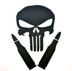 Punisher Skull Decal, Brotherhood Tattoo, Indian Skull Tattoos, Punisher Logo, Stencil Patterns Templates, Anker Tattoo, Military Decor