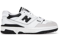 New Balance 550 Sea Salt Black - BB550LM1 New Balance 550 Sea Salt, 550 Sea Salt, Sneaker New Balance, Dr Shoes, Trendy Shoes Sneakers, Black Shoes Men, Black And White Sneakers, Black And White Shoes, Sneakers Adidas