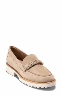 Anne Klein Emmylou Penny Loafer (Women) | Nordstrom Penny Lane Loafers, Designer Beige Slip-on Loafers, Comfortable Brown Slip-on Loafers, Designer Brown Slip-on Loafers, Morjas Penny Loafer, Loafer Women, An Apron, Loafers Style, Penny Loafer