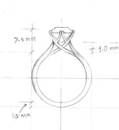 Ring Sketch, Jewel Drawing, Gem Drawing, Tiffany Setting, Hand Jewelry Rings, Favorite Engagement Rings, Jewelry Illustration