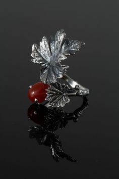 Elegant Bunch of Grapes Sterling Silver 925, decorated with Carnelian Stone, Armenian Handmade Jewelry, Birthday Gift We can make this set with any other stone, contact us and we do all the best for you. Master used the method of blackening to highlight every details on the ring. Silver Carnelian Ring Jewelry, Formal Silver Carnelian Jewelry, Silver Carnelian Jewelry For Anniversary, Elegant Carnelian Jewelry Stamped 925, Unique Pierced Rings For Gifts, Armenian Jewelry, Grape Earrings, Bunch Of Grapes, Real Leaves