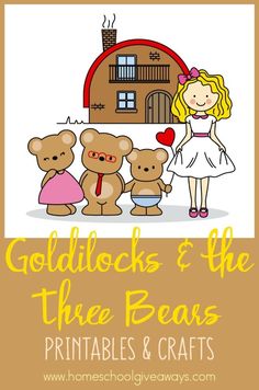 goldilocks and the three bears printables and crafts