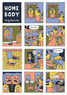 comic strip about home body and how it's done in the style of cartoons