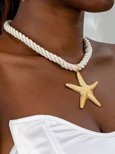 Stella Marina, Starfish Pendant, Beach Necklaces, Starfish Necklace, Sea Star, Handmade Jewelry Diy, Latest Jewellery, Watches Women Fashion