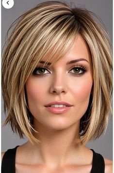 Cute Choppy Haircut, Layered Bob No Bangs, Hairstyles For Over 50 Medium Length, Hairstyles 60 Year Old Women, Short Hairstyles For Women In 40s, Sleek Bob With Bangs, Haircuts For Round Faces With Bangs, Choppy Bobs With Bangs, Layered Bob Hairstyles Medium