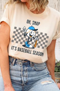 This fun retro baseball shirt is perfect for the baseball mom! This distressed design makes a great addition to your collection of soft and comfy tees! Printed and shipped in the USA! Cotton T-shirt For Game Day During Baseball Season, Cotton T-shirt For Baseball Season Game Day, Cotton T-shirt For Baseball Game Day, Retro White T-shirt For Baseball Season, Baseball Season Fan Merchandise Graphic Tee Shirt, Baseball Season Fan Merchandise Graphic Tee, Baseball Season Fan Merchandise Graphic Print Tops, Graphic Tee Shirt For Baseball Season Fan Merchandise, Cotton Sports Fan Baseball Jersey With Graphic Print