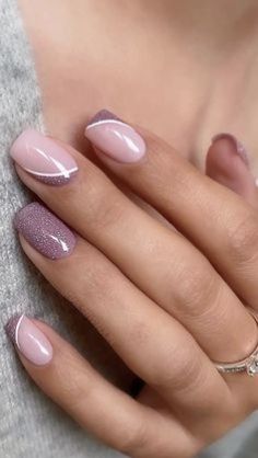 Sparkle Nail Designs, Sparkle Nails, Pink Acrylic, Pedicures, Floral Nails, Fall Nail Designs, Manicure E Pedicure, Nude Nails