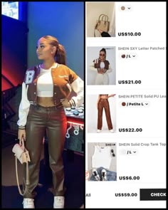 Shein Pants Outfit, Shein Leather Pants Outfit, Thanksgiving Fits Baddie, Cute Winter Birthday Outfits, Clean Girl Fall Outfits Black Women, Sweater Baddie Outfits, Birthday Outfits Black Women Winter Teen, Shein Outfits Fall 2023 Baddie