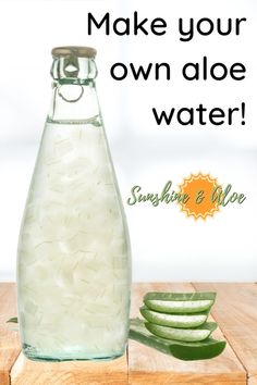 homemade aloe vera water with aloe pulp Aloe Water Benefits, Aloe Vera Recipes, Healthy Nutrition Plan